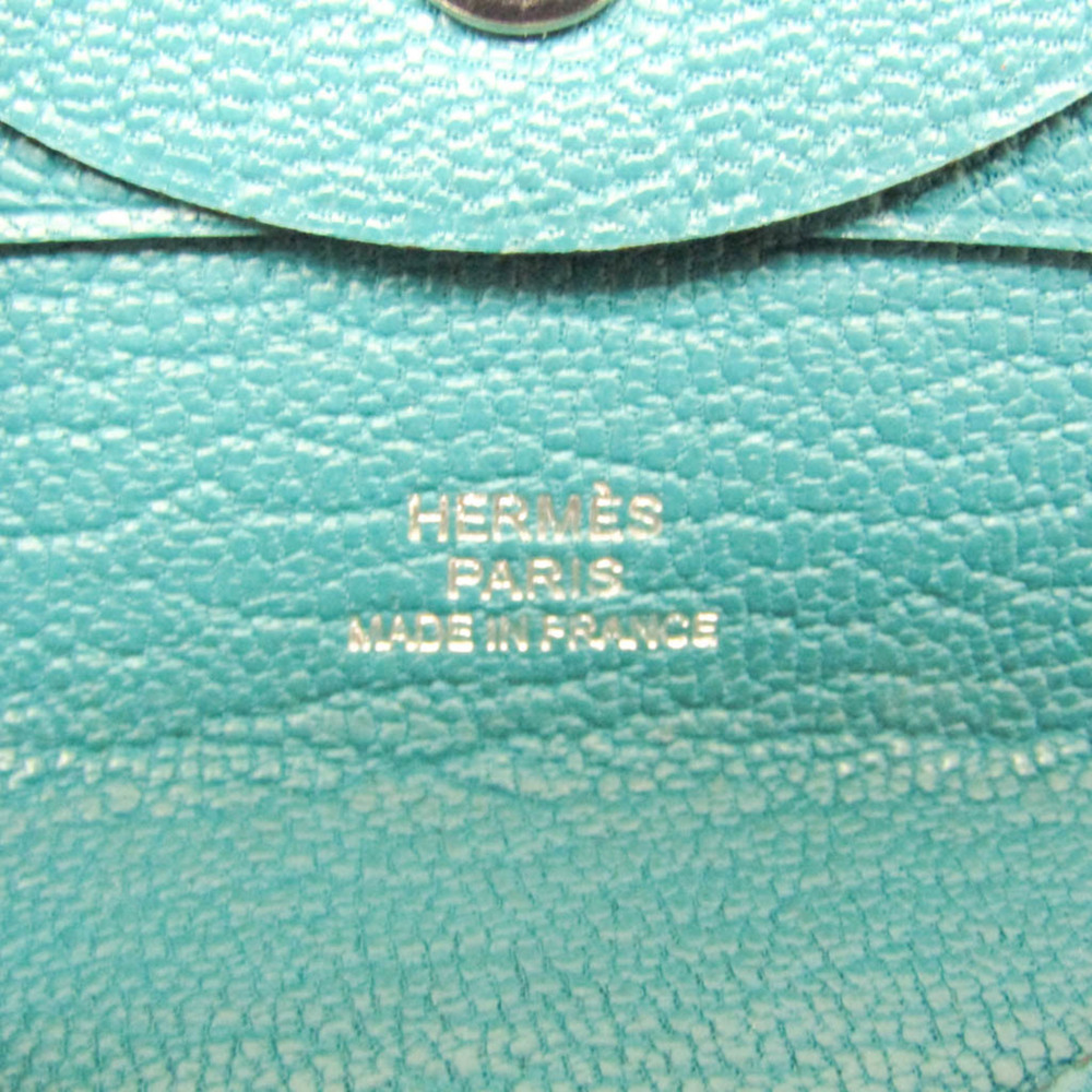 HERMES Green Leather Wallet - Picture 8 of 9